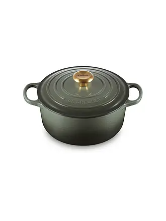 LE CREUSET | Cocotte ronde "Signature" 24cm/4,2l (Noir) | dunkelgrün